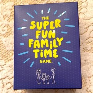 The Super Fun Family Time Game with 200 Prompt cards & spinner for Ages 8-adult